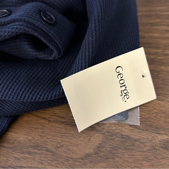 **NWT George Men Henley Shirt S - Picture 4 of 10